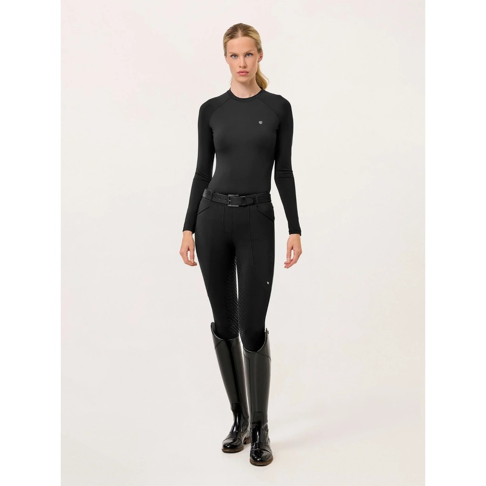 Stockholm Equestrian Riding Tights Premium size Small Full Grip Breeches Black